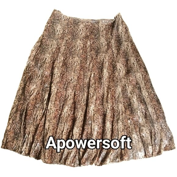 Reba Faux Suede Snake Print Full Skirt - Picture 1 of 7